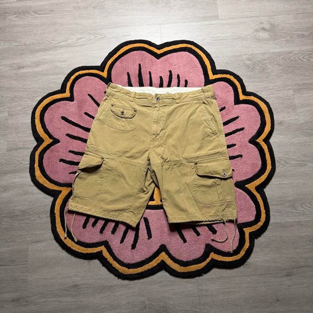 Vintage Polo Ralph Lauren Utility Hunting Cargo Shorts Size 36 Tan